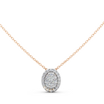 Load image into Gallery viewer, Luna Round Diamond Cluster Stud Ladies Pendant
