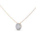 Load image into Gallery viewer, Luna Round Diamond Cluster Stud Ladies Pendant
