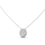 Load image into Gallery viewer, Ember Round Diamond Cluster Slider Ladies Pendant
