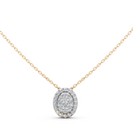 Load image into Gallery viewer, Ember Round Diamond Cluster Slider Ladies Pendant

