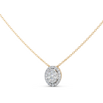 Load image into Gallery viewer, Luna Round Diamond Cluster Stud Ladies Pendant
