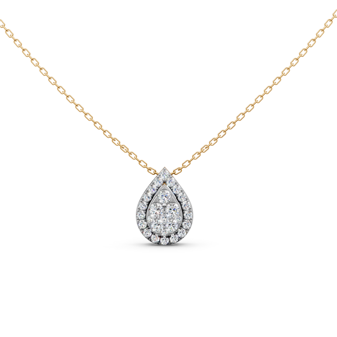 Luna Round Diamond Cluster SliderLadies Pendant