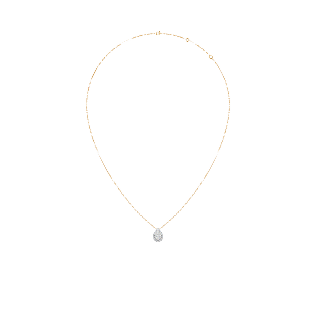 Luna Round Diamond Cluster SliderLadies Pendant