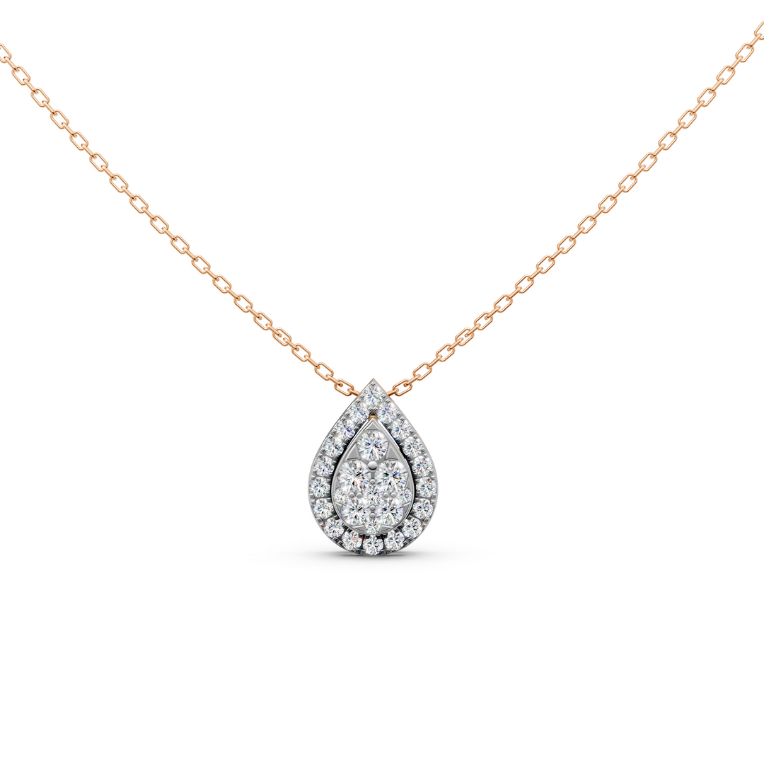 Luna Round Diamond Cluster SliderLadies Pendant