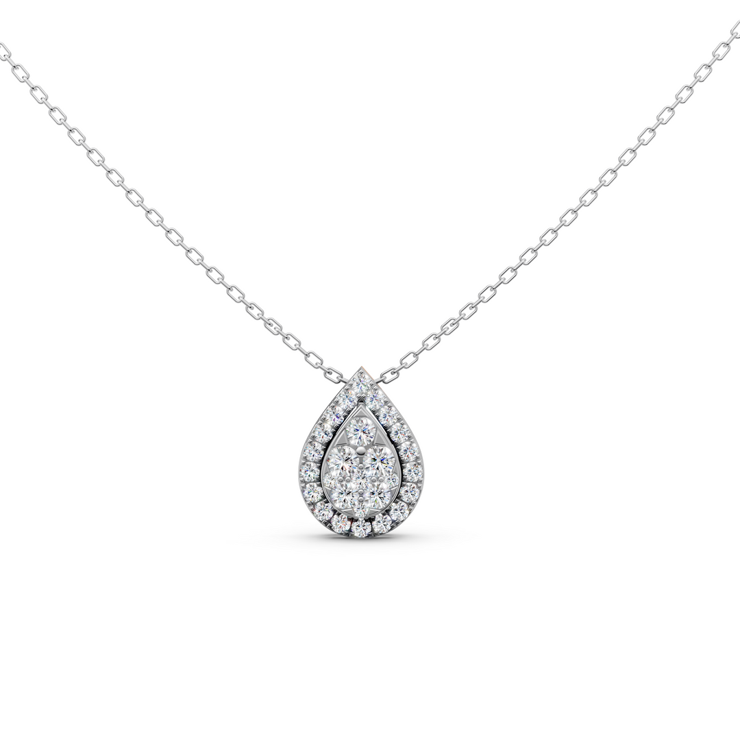 Luna Round Diamond Cluster SliderLadies Pendant