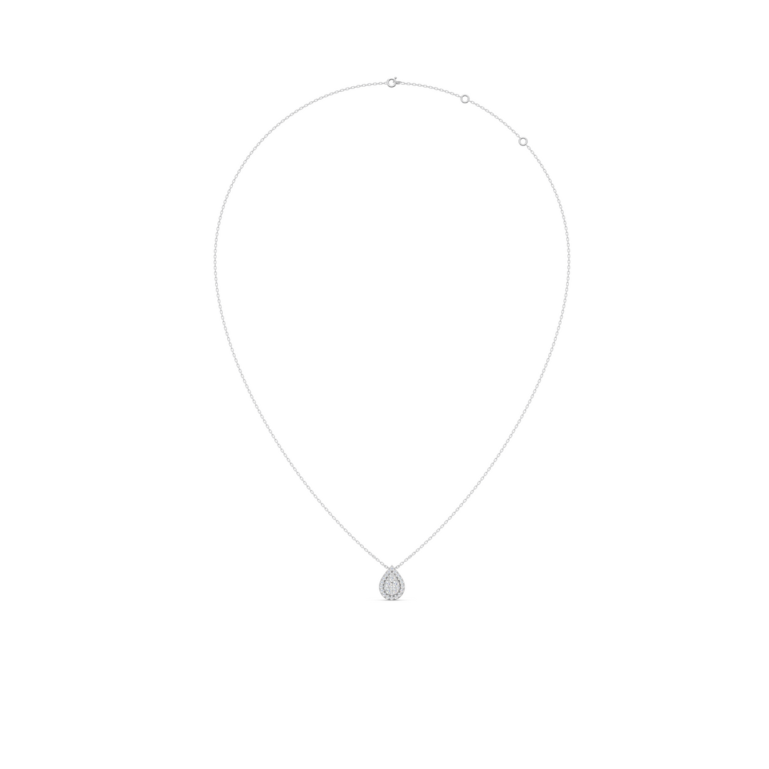 Luna Round Diamond Cluster SliderLadies Pendant