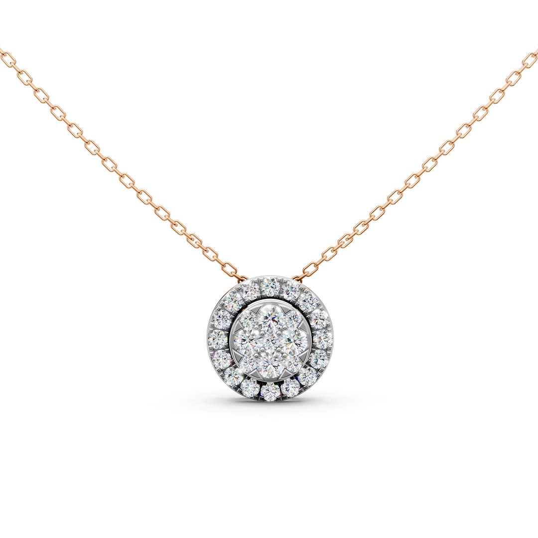 Era Round Diamond Cluster Slider Ladies Pendant