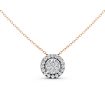 Load image into Gallery viewer, Era Round Diamond Cluster Slider Ladies Pendant

