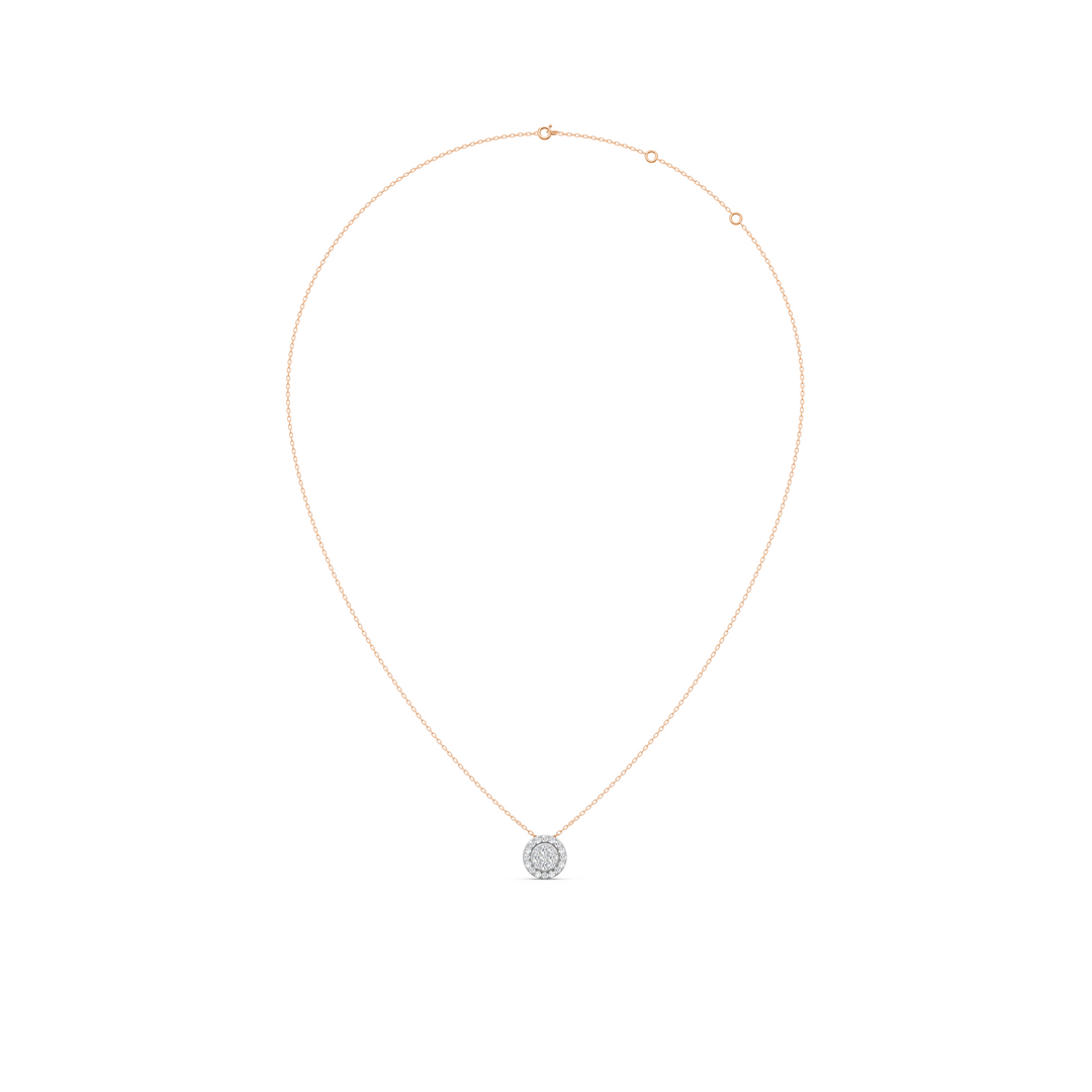 Era Round Diamond Cluster Slider Ladies Pendant