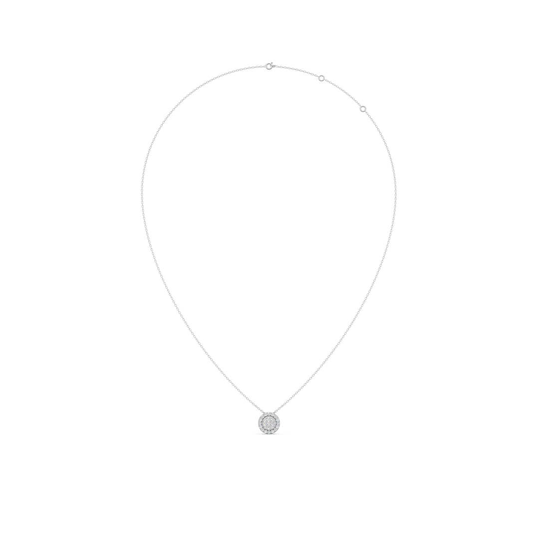 Era Round Diamond Cluster Slider Ladies Pendant