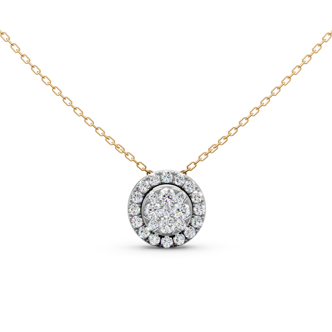 Era Round Diamond Cluster Slider Ladies Pendant