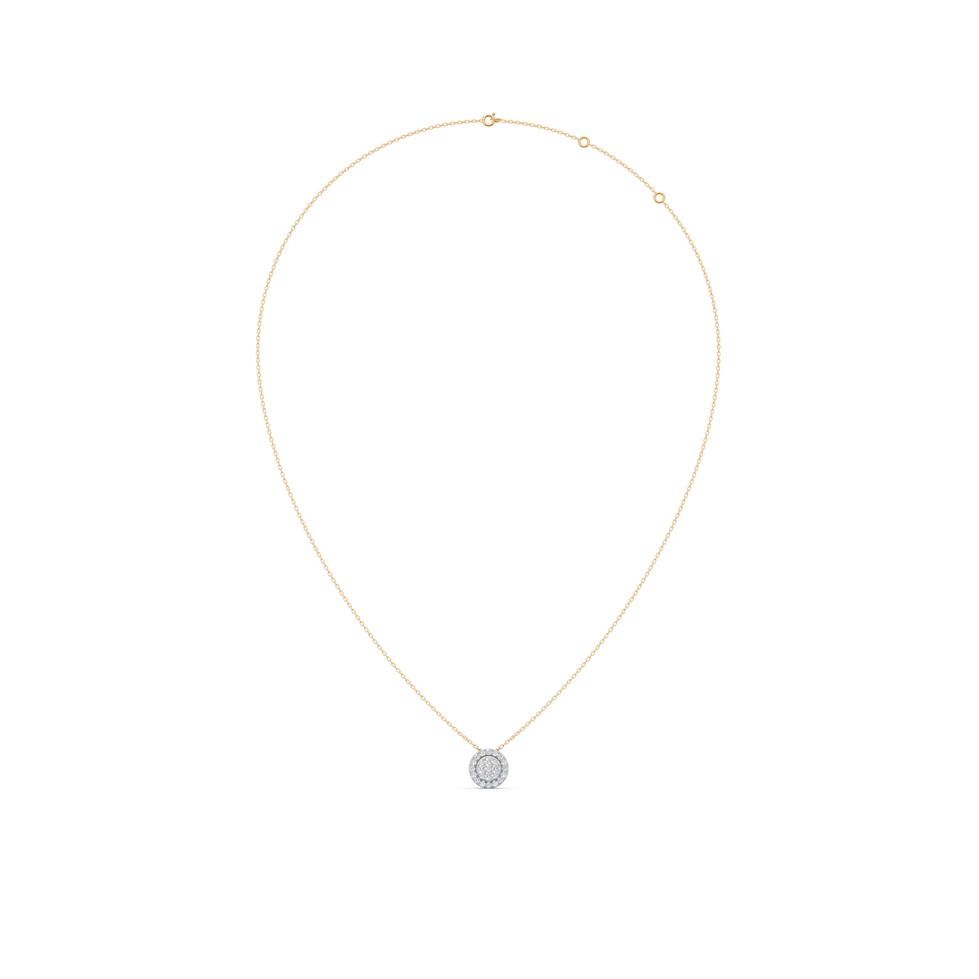 Era Round Diamond Cluster Slider Ladies Pendant