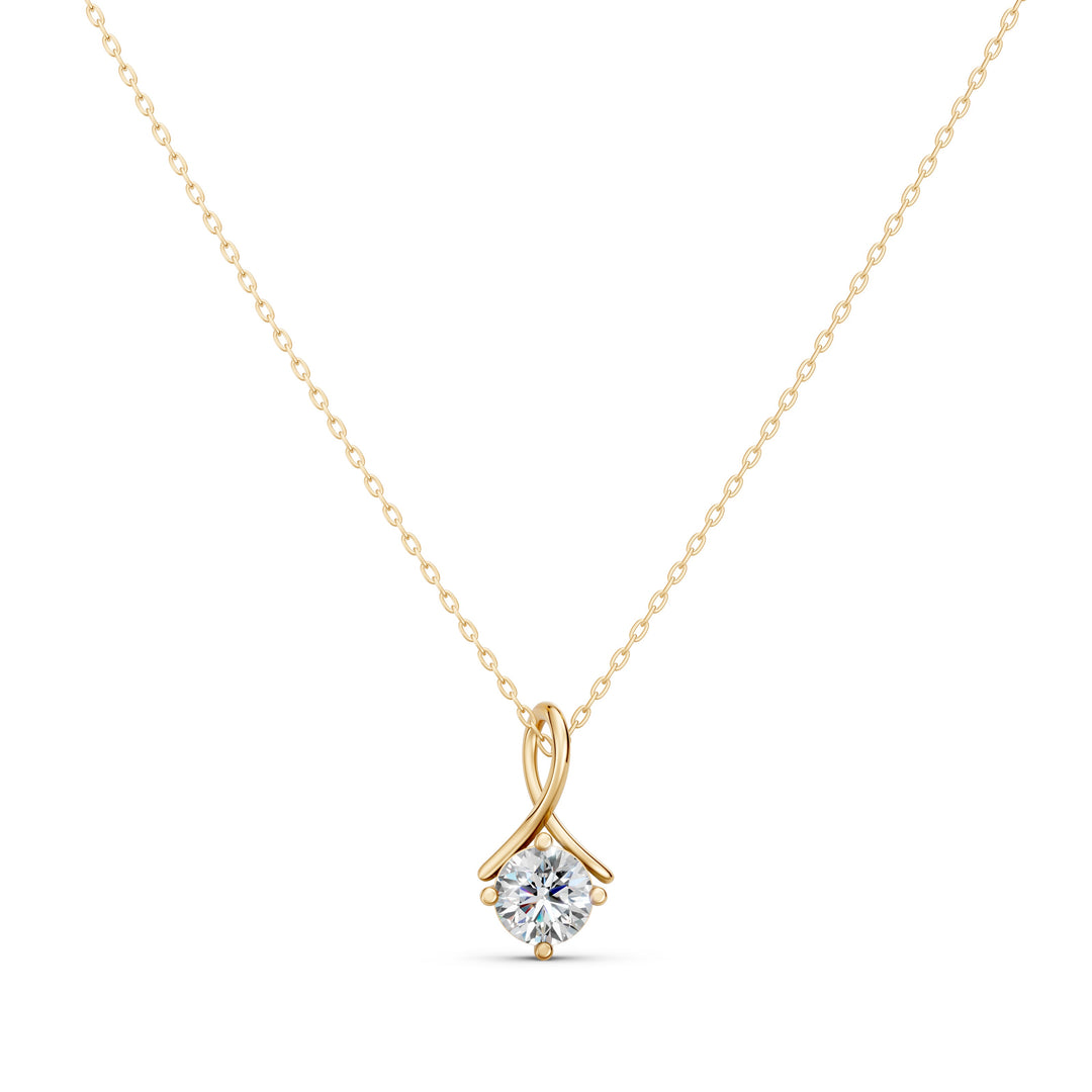 Velix Round Solitaire Ladies Pendant