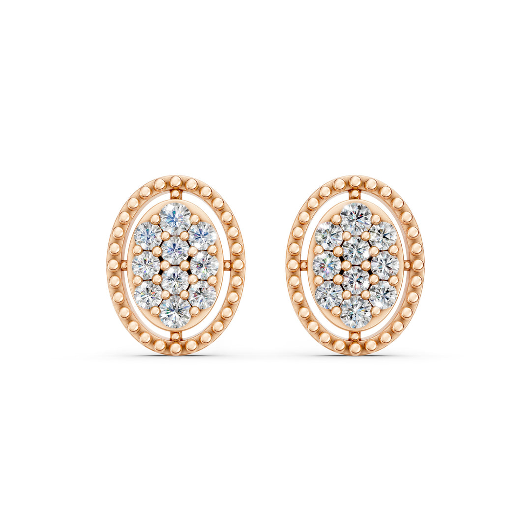 Elara Round Ladies Earring