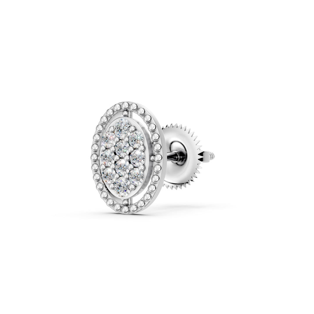 Elara Round Ladies Earring