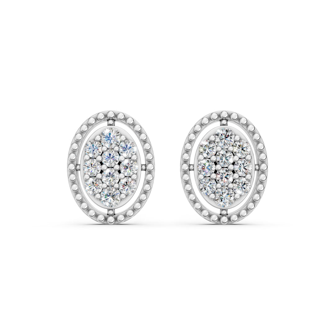 Elara Round Ladies Earring