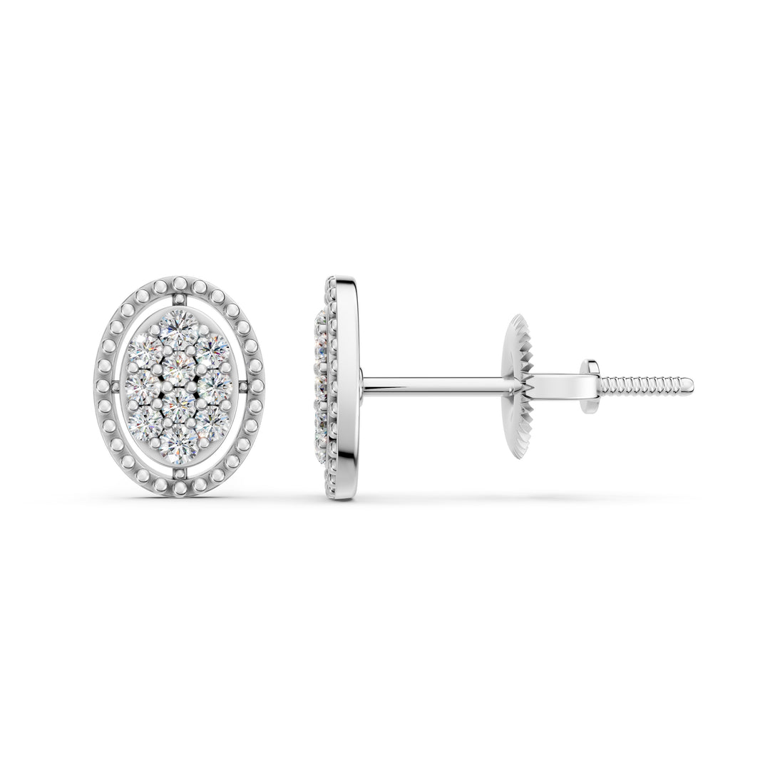 Elara Round Ladies Earring