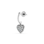 Load image into Gallery viewer, Naria Diamond  Dangle heart earring
