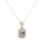 Load image into Gallery viewer, Namya Emerald Solitaire Diamond Pendent
