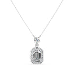 Load image into Gallery viewer, Namya Emerald Solitaire Diamond Pendent

