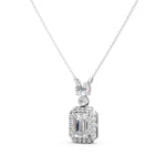 Load image into Gallery viewer, Namya Emerald Solitaire Diamond Pendent
