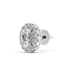 Load image into Gallery viewer, Nazra Oval Solitaire Diamond Earrings
