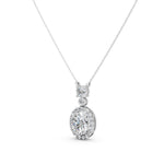 Load image into Gallery viewer, Nazra Oval Solitaire Diamond Pendent
