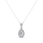 Load image into Gallery viewer, Neira Pear Solitaire Diamond  Pendent
