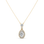 Load image into Gallery viewer, Neira Pear Solitaire Diamond  Pendent
