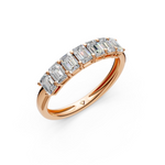 Load image into Gallery viewer, Adrija Emerald Diamond 7 stone Ladies Ring
