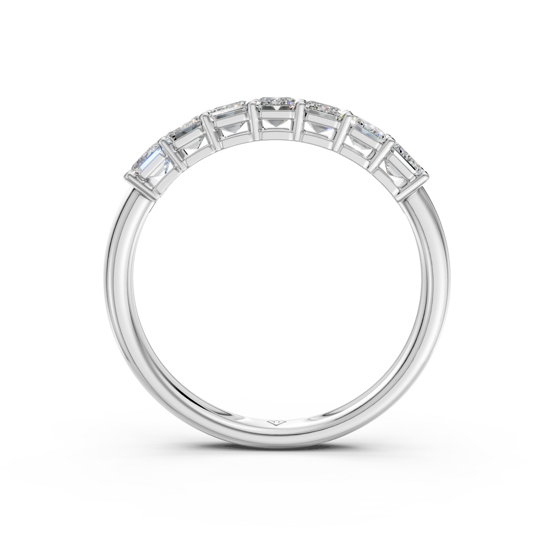 Adrija Emerald Diamond 7 stone Ladies Ring