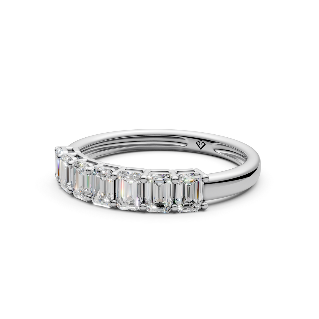 Adrija Emerald Diamond 7 stone Ladies Ring