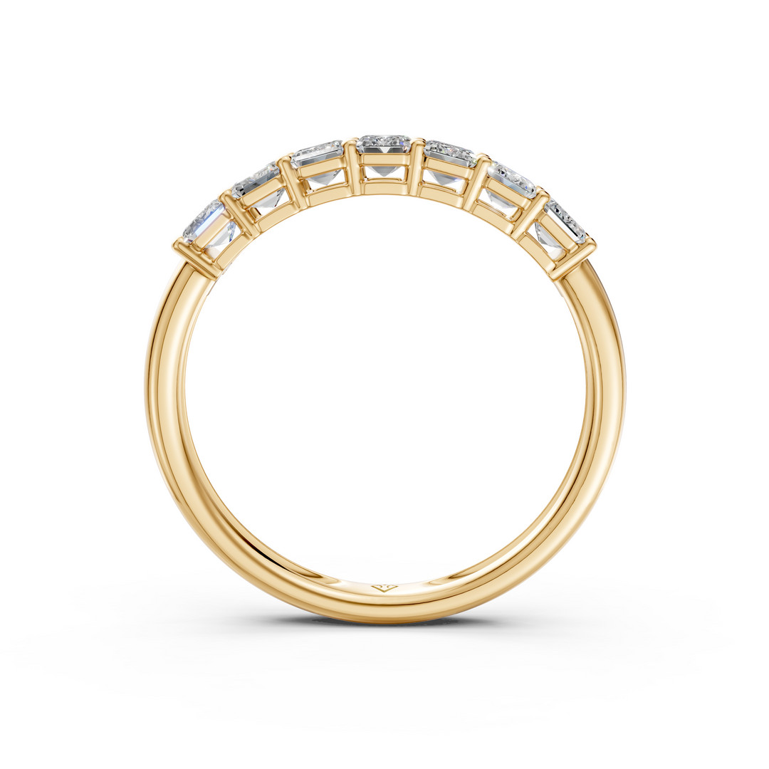 Adrija Emerald Diamond 7 stone Ladies Ring