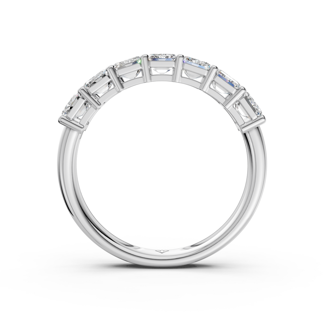 Vani Emerald Diamond 7 stone Ladies Ring