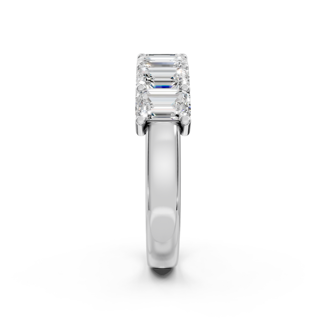 Vani Emerald Diamond 7 stone Ladies Ring