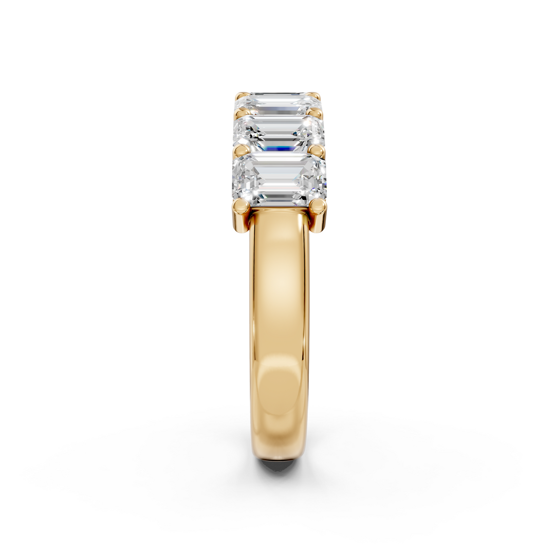 Vani Emerald Diamond 7 stone Ladies Ring
