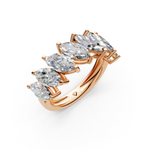 Load image into Gallery viewer, Flora Marquise Diamond 7 stone Ladies Ring
