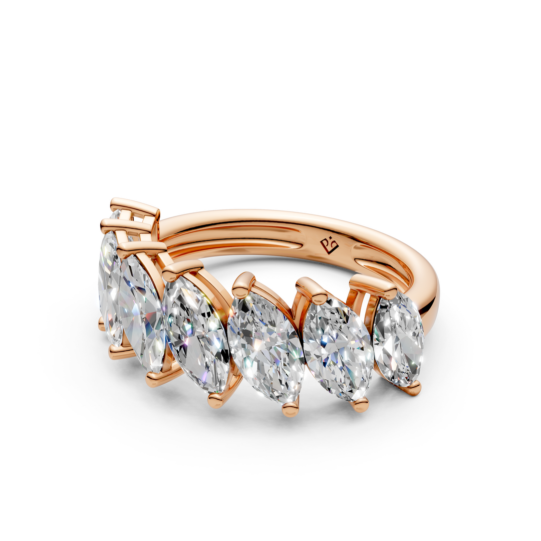Flora Marquise Diamond 7 stone Ladies Ring