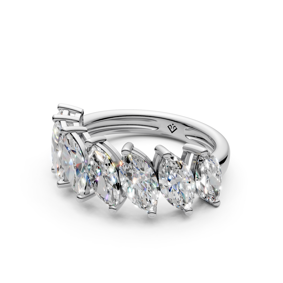 Flora Marquise Diamond 7 stone Ladies Ring