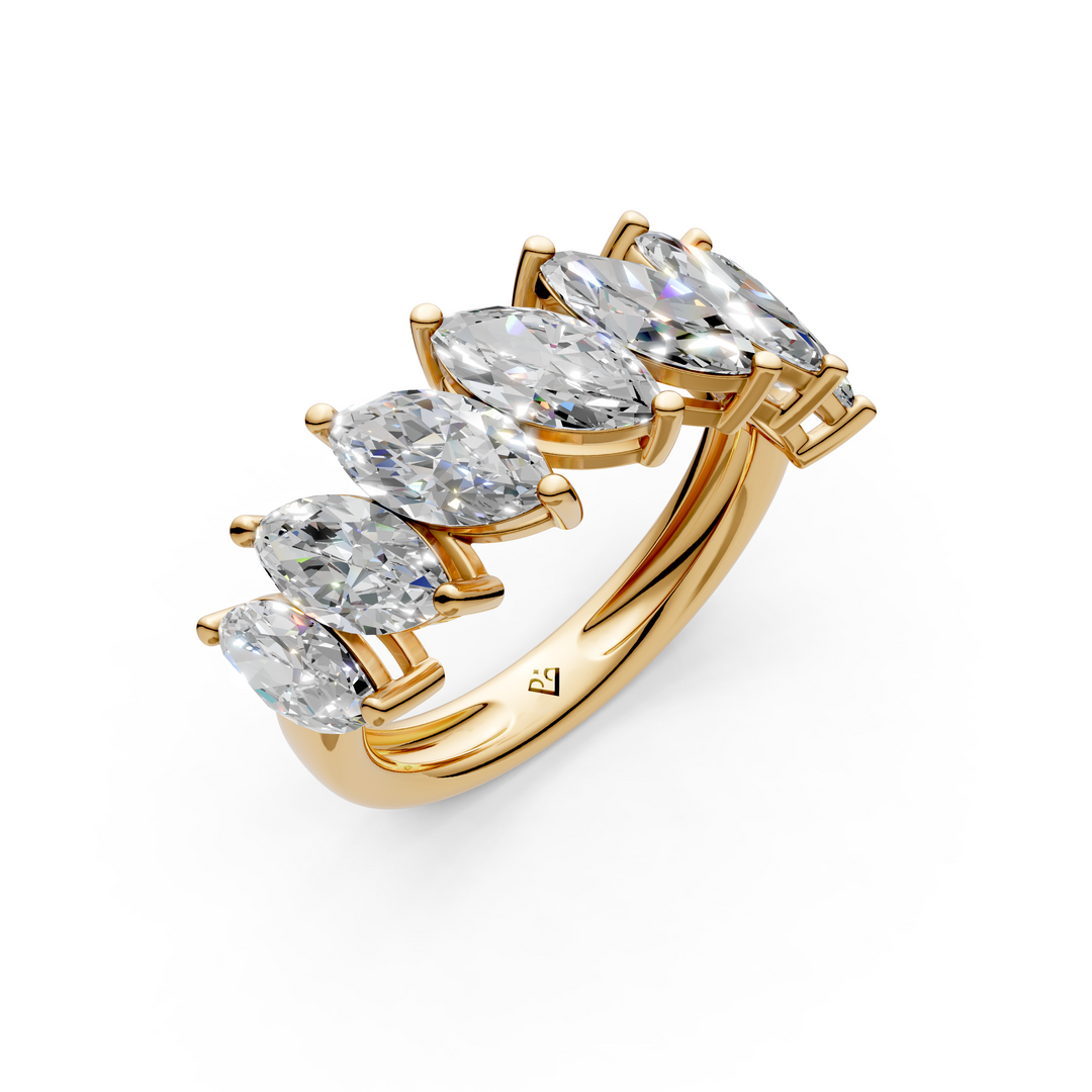 Flora Marquise Diamond 7 stone Ladies Ring