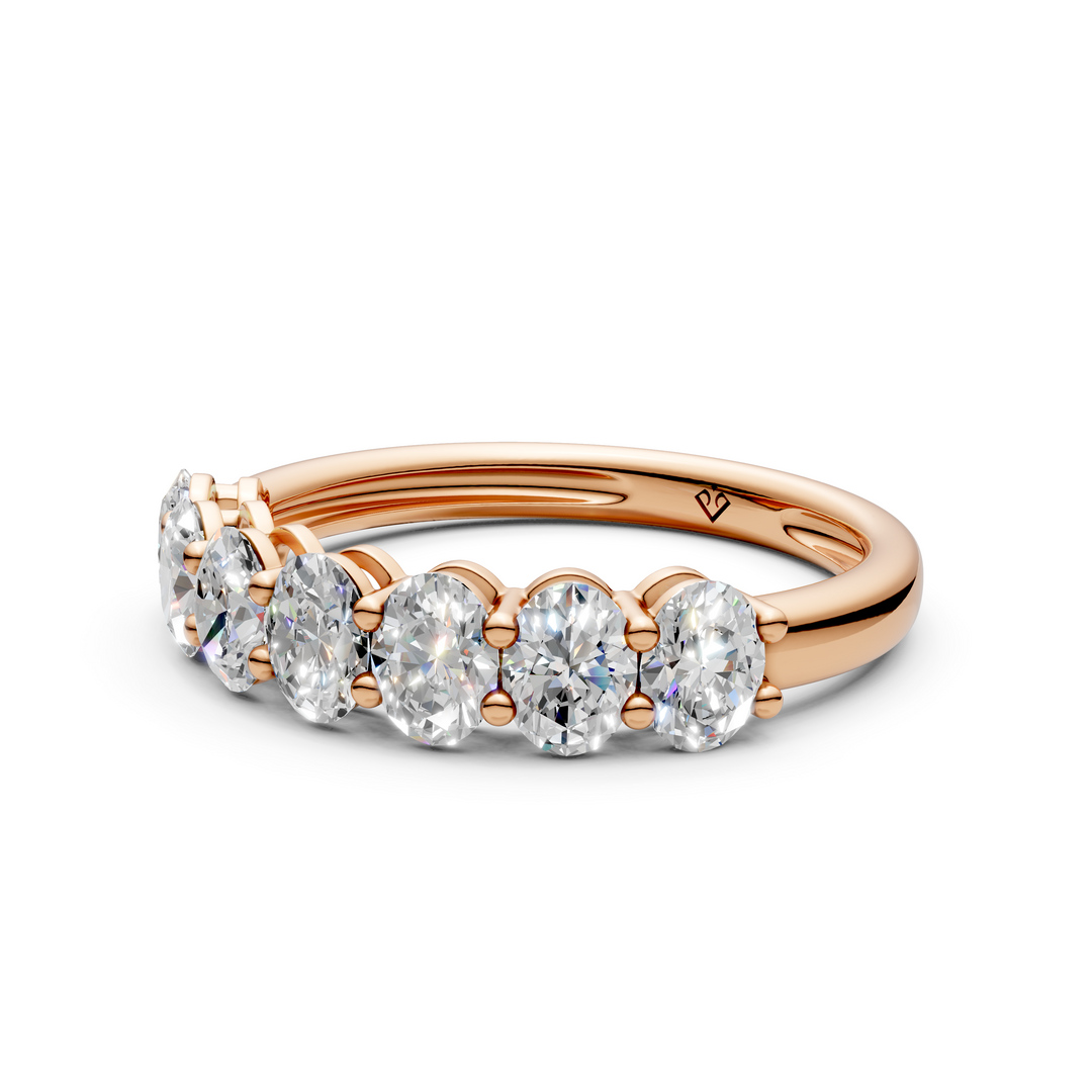 Diya Oval Diamond 7 stone Ladies Ring