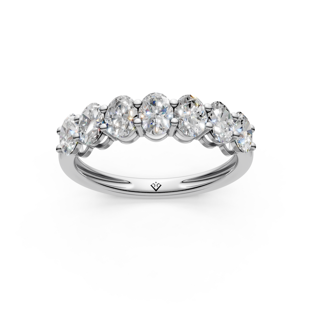 Diya Oval Diamond 7 stone Ladies Ring
