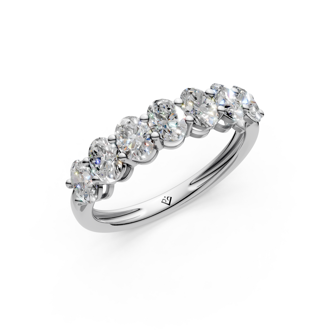 Diya Oval Diamond 7 stone Ladies Ring