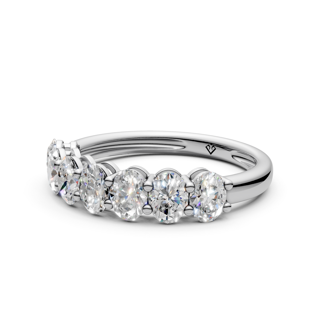 Diya Oval Diamond 7 stone Ladies Ring