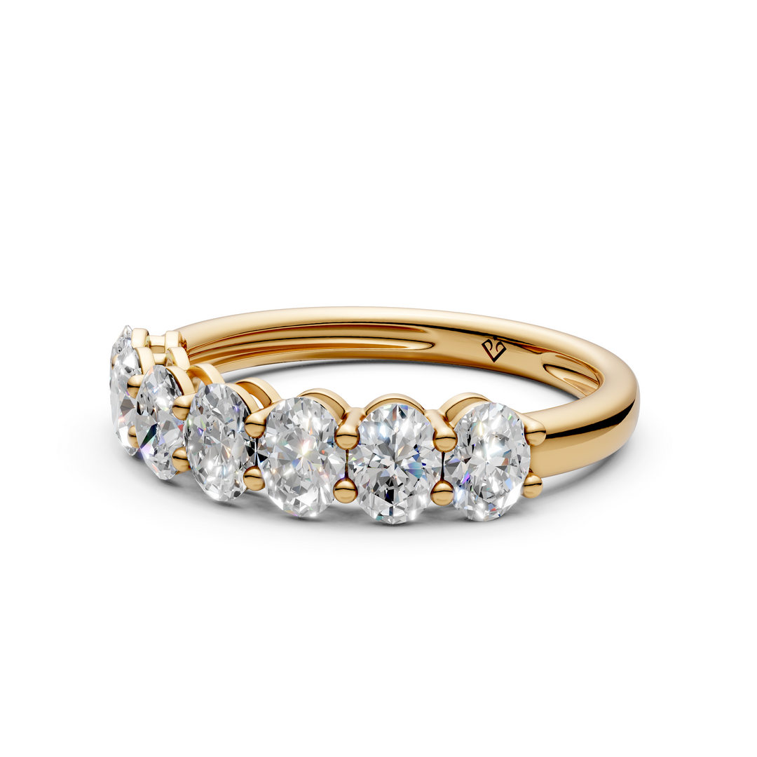 Diya Oval Diamond 7 stone Ladies Ring