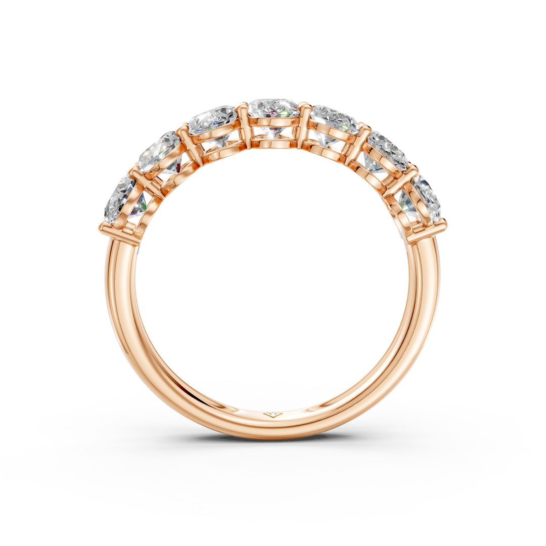 Vanya Oval Diamond 7 stone Ladies Ring