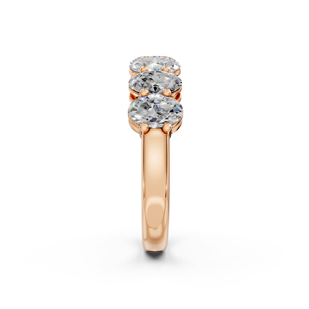 Vanya Oval Diamond 7 stone Ladies Ring