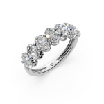 Load image into Gallery viewer, Vanya Oval Diamond 7 stone Ladies Ring
