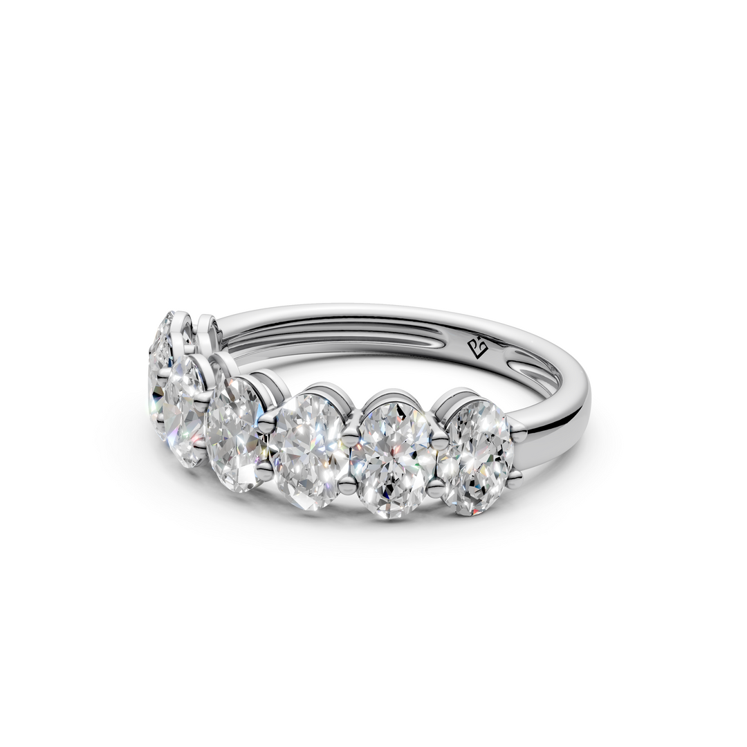 Vanya Oval Diamond 7 stone Ladies Ring