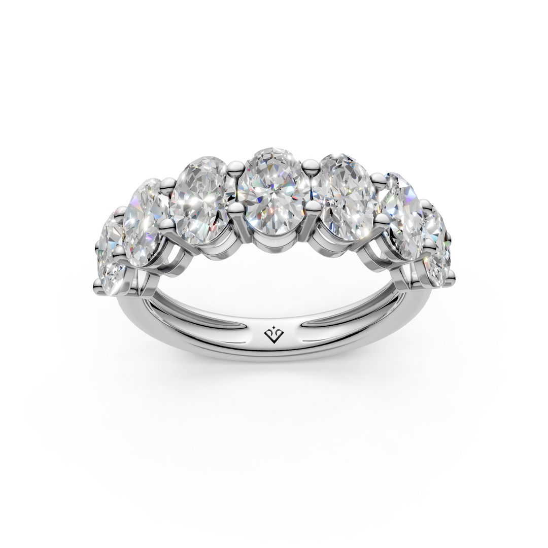 Eli Oval Diamond 7 stone Ladies Ring
